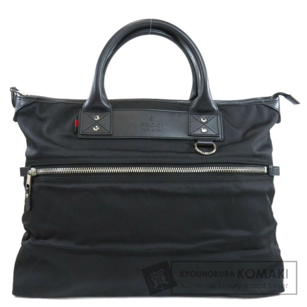 Gucci Motif Boston Bag Leather